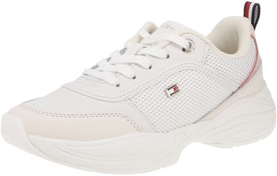 Tommy Hilfiger FW0FW07818 Chunky Runner - Damesschoenen Sneaker - 0LA-Ecru-Pink
