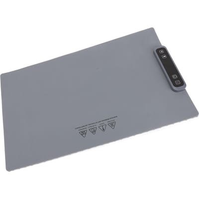 Elektrische Warmhoudplaat Siliconen Voedselwarmer 3 Temperatuurinstellingen 60-100℃ Oprolbare Verwarmingsmat voor US Plug gray