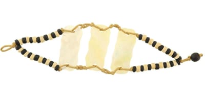 Behave - Armband zwart wit van schelp en hout - bohemian zomerstijl