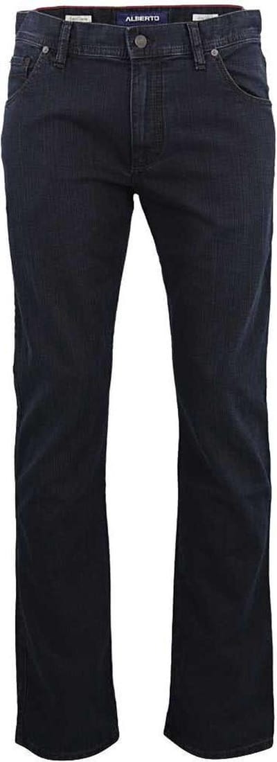 Alberto - Heren Jeans - Heren - W40 X L30 - Blauw - Katoen - 8237-1393-Stone