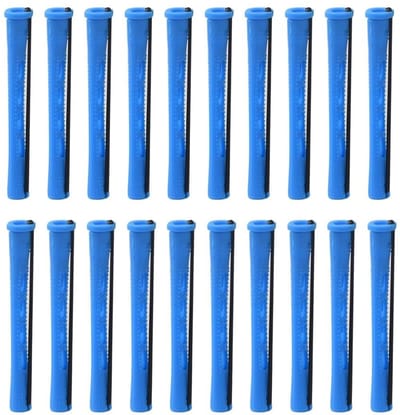 Dailygoods- Krulspelden 20 stuks - Koude Golf - Elastische Band - Kunststof - 0,9 x 8,3 cm - Stevig en Duurzaam - Haarrollers