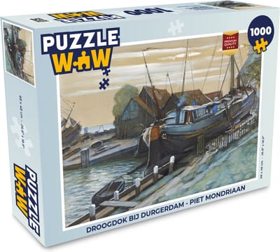 Puzzel Droogdok bij Durgerdam - Piet Mondriaan - Legpuzzel - Puzzel 1000 stukjes volwassenen