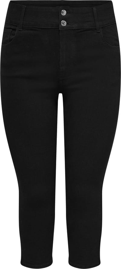 ONLY CARMAKOMA - CARCRUZ HW DB BUT SLIT DNM CAPRI - Meisjes - Jeans