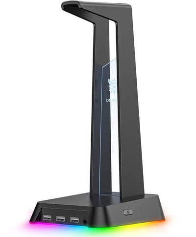 E-Lektron ST2 - RGB headsetstandaard - Met USB-hub - Antislip basis