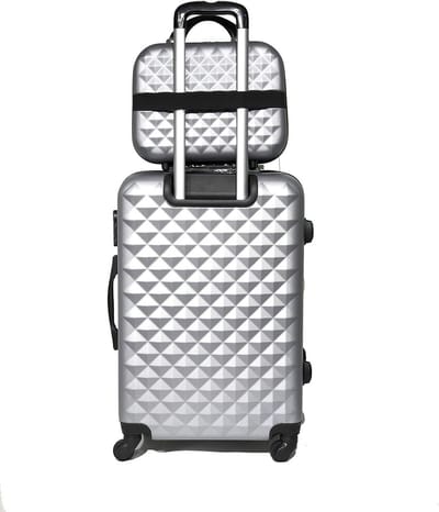 Middelgrote Reiskoffer 65 cm met Bijpassende Make-up Tas