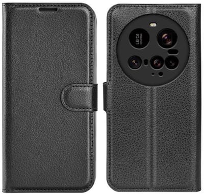 MobyDefend Hoesje - Geschikt voor Xiaomi 15 Ultra - Kunstleren Wallet Book Case (Sluiting Voorkant) - Zwart