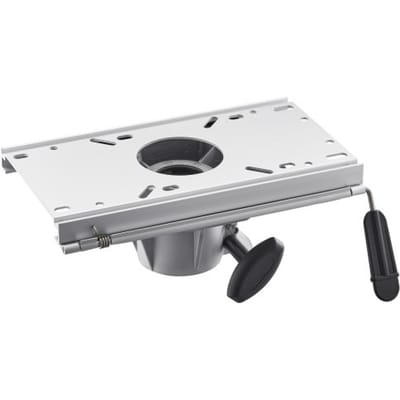 VEVOR Bootstoelbasis met schuifverstelling voor voor- en achterwaarts, aluminiumlegering bootstoelbasis met schuifregelaar, 127 mm schuifbereik, waterdicht en roestbestendig, past op basispalen