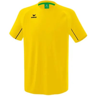 Erima Liga Star Training T-Shirt Kinderen - Zwart / Geel | Maat: 104