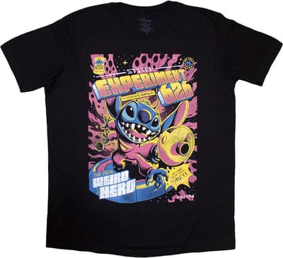 Disney Lilo & Stitch - Experiment 626 Heren T-shirt - S - Zwart