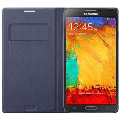 Samsung Flip Wallet voor de Samsung Jet Note 3 - Indigo Blauw