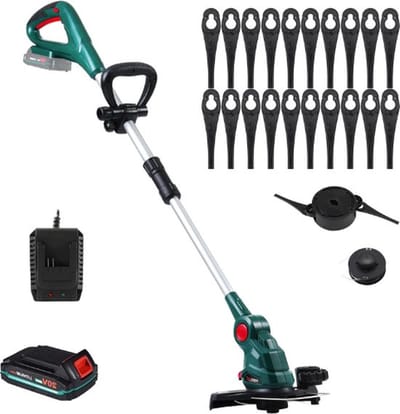 Luxe Grastrimmer – Met Accu – Kantenmaaier Draadloos – Elektrisch – Bosmaaier Accu – 300MM Snijbreedte – Professioneel & Thuis – Groen