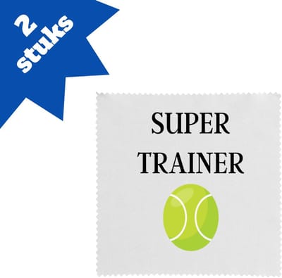 Akyol - tennis met eigen naam brillendoekjes - Tennis - tennisser - sport - 17,8 bij 17,8 cm - 2 stuks