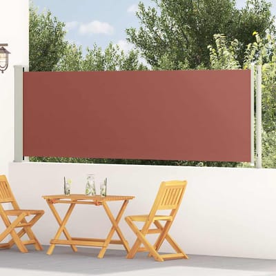 vidaXL - Tuinscherm - uittrekbaar - 117x614 - cm - bruin