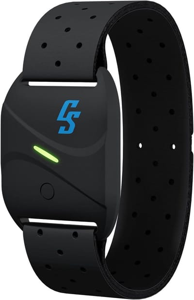 Hartslagmeter Activiteitstracker - Smartband Stappenteller - Sport Training - Optische Sensoren - 16 Uur Gebruik - Zwart