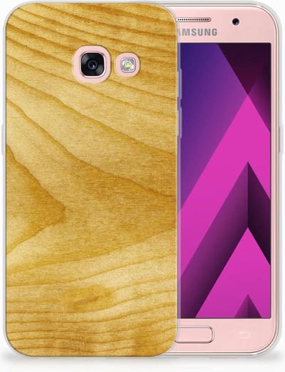 Samsung Galaxy A3 2017 Bumper Hoesje Licht Hout