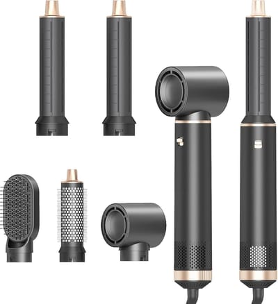 Haarstyling Borstel - Hete Luchtborstel - Dagelijks Haar Stijlen - 5-in-1 Multifunctioneel - 800 gram - Zwart