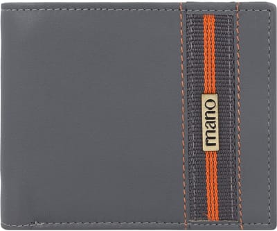 mano Don Leonardo RFID Leren Portemonnee 11,5 cm - Jongens - Horizontaal - grau
