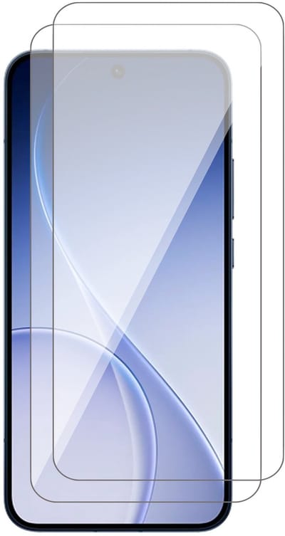 Screenprotector geschikt voor Oppo Reno 15 5G - 2x Glas Screen Protector