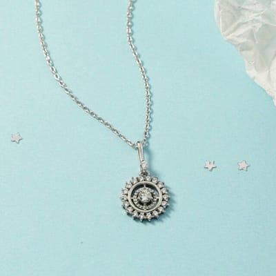 925 Sterling Zilver Kristal Ronde Kraal Charme Hanger Choker Ketting Voor Meisje Vrouwen Verklaring Bruiloft Sieraden Accessoires Dz860 zilver