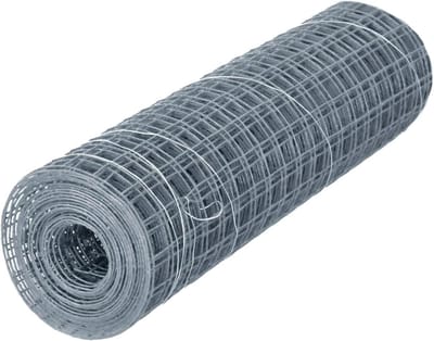 Windhager gegalvaniseerd draadgaas, volièregaas voor konijnen, cavia's of kippen, draadgaas, 5 x 1 m, maaswijdte 12,7 mm