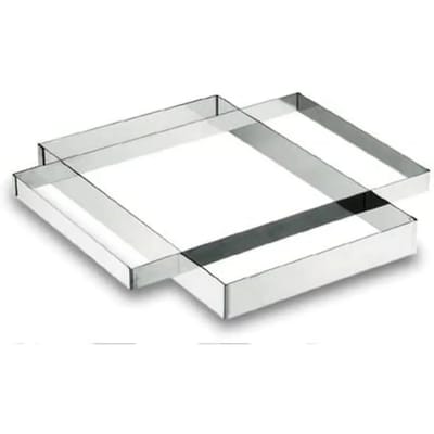 Rechthoekige roestvrijstalen plaat Lacor 18/10 - 40X60X5 cm