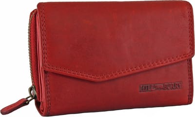 HillBurry VL77703 Dames Rits Portemonnee - Leer - Rood