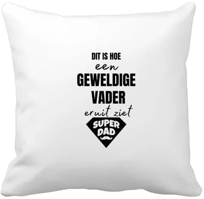 Akyol - dit is hoe een geweldige vader eruit ziet Kussen hoes - Vader - papa - vaderdag - cadeau - verjaardag - kado - 40 bij 40 cm
