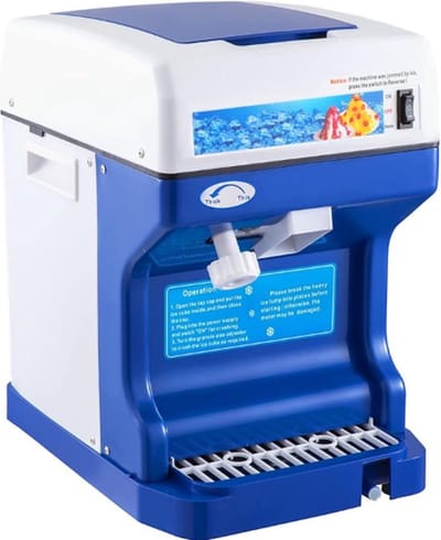 Professionele Ice Crusher – Ijscrusher – Electrisch – Blender – Ijsvergruizer – Ijsmaler – Slush Maker – Slush Puppy Maker – 120KG Per Uur – 250W – Blauw