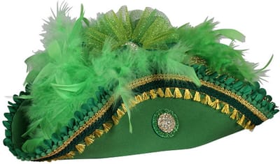 Piratenhoed Driesteek - Premium Class - Groen - Volwassenen - Maat 59