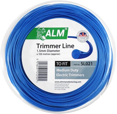 ALM trimmerdraad - 1,5 mm x 105 meter - maaidraad voor grastrimmer en bosmaaier - trimdraad - trimmer strimmerdraad - draad kantenmaaier - 1.5 - 1,5mm