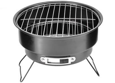 Allecto - Draagbare Barbecue - Houtskool Grill - Ideaal voor Buiten - Compact Formaat - Perfect voor Camping - Makkelijk mee te nemen - Geschikt vo...