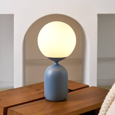 Pauleen LED Tafellamp Glowing Charm - E14 - Max. 20W - Woonkamer, Slaapkamer & Eetkamer - Blauw/Wit
