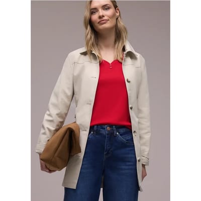 Shirt met knoopdetail