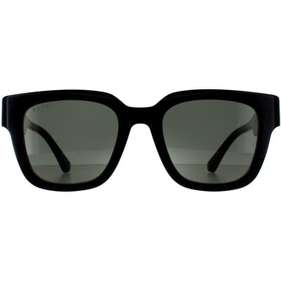Gucci Square Heren Zwart met Havana Grijs GG1670SK