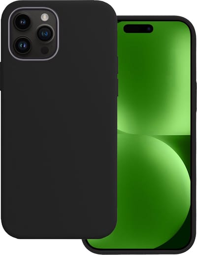 Hoesje Geschikt voor Apple iPhone 15 Pro - Sterk & Shockproof - Hoes Cover - Siliconen Case - Zwart