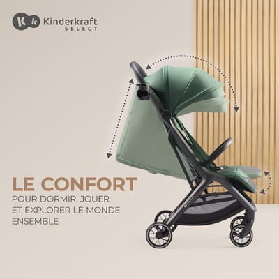 Kinderwagen - Buggy - Onderweg - Lichtgewicht model - 76 x 51 x 105.5 cm - Mystic Green