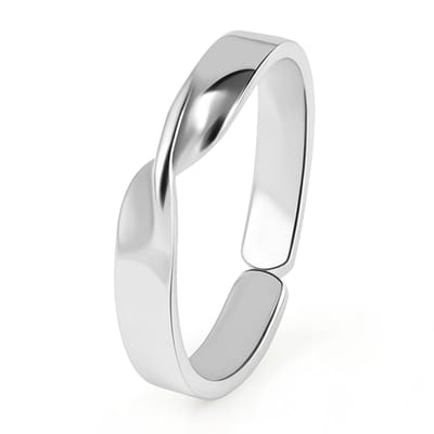 Ring met twist | zilver gekleurd