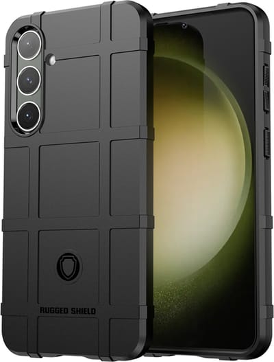 MobyDefend Hoesje - Geschikt voor Samsung Galaxy S24 Plus (S24+) - Rugged Shield TPU Backcover - Zwart