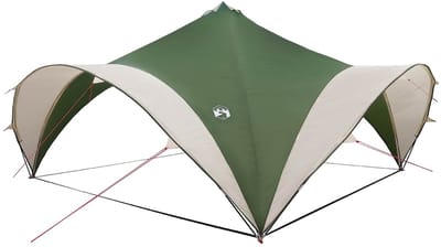 vidaXL - Partytent - met - dak - Groen - 500 - x - 500 - x - 350 - cm - Polyester - en - Staal