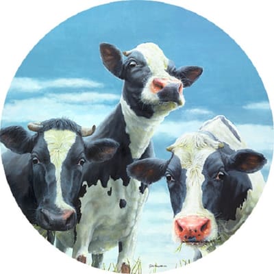 Art Revisited Art Circle Geke Hoogstins - Dinnertime dibond 40 cm