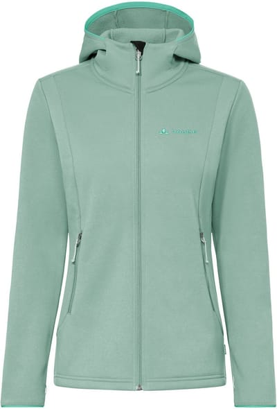 VAUDE Idris fleece hoody, fleecejas, dames outdoor sportjasjes, niet waterdicht, niet winddicht, fleece, capuchon, regular fit