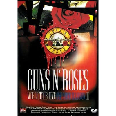 DVD GUNS N' ROSES - Wereldtournee Live: Use Your Illusion  geen Niet Op Label Zuid-Korea Rock Gebruikt