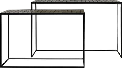 Light & Living Manjuto Sidetable - Licht Bruin - S/2 122x27x80cm