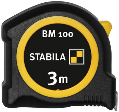 Zakrolmaat 3m (metrische schaalverdeling) BM 100 - STABILA 19570