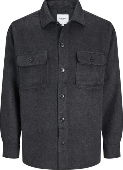 Jack & Jones Overhemd Jjebradley Ollie Overshirt Ls Noos 12257199 Black Mannen Maat - XL