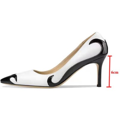 Rimocy Dames Pumps Lente Herfst Mode Mix Kleur Hoge Hakken Pumps Dames Sexy Puntige Neus Stiletto Hakken Feestschoenen 38 white