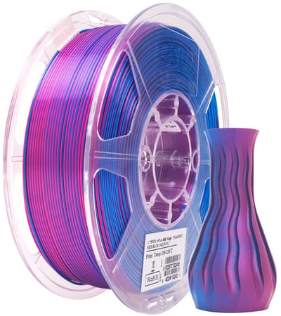 eSun ePLA-Silk Magic Rood blauw zijdeglans / Red blue 1 kg - 1.75mm - 3D printer filament