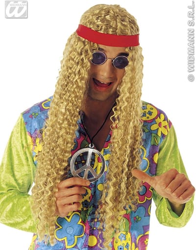 Hippie pruik wafel met hoofdband