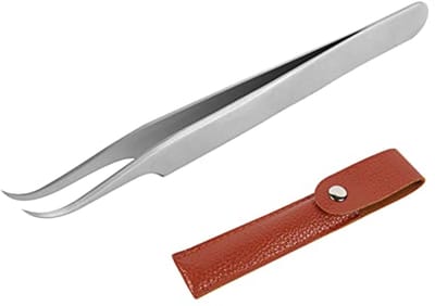 Professionele Roestvrijstalen Wimperpincet Set met Rechte en Gebogen Uiteinden voor Wimperverlenging