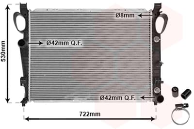 Van Wezel - RADIATOR VOOR MERCEDES BENZ CL-CLASS C215 1999-2006 2205000903